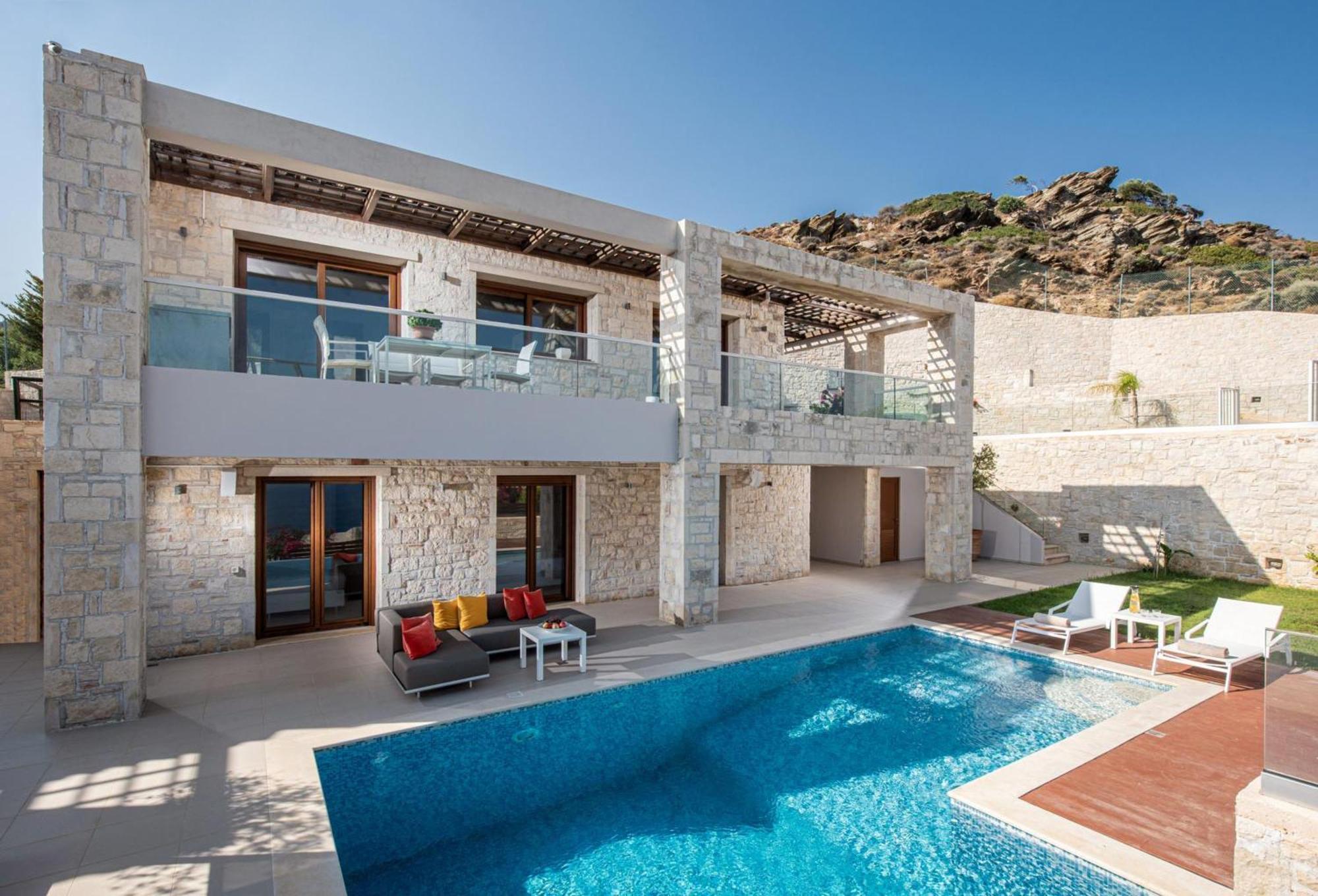 Omega House In Crete Villa Ligaria  Eksteriør bilde